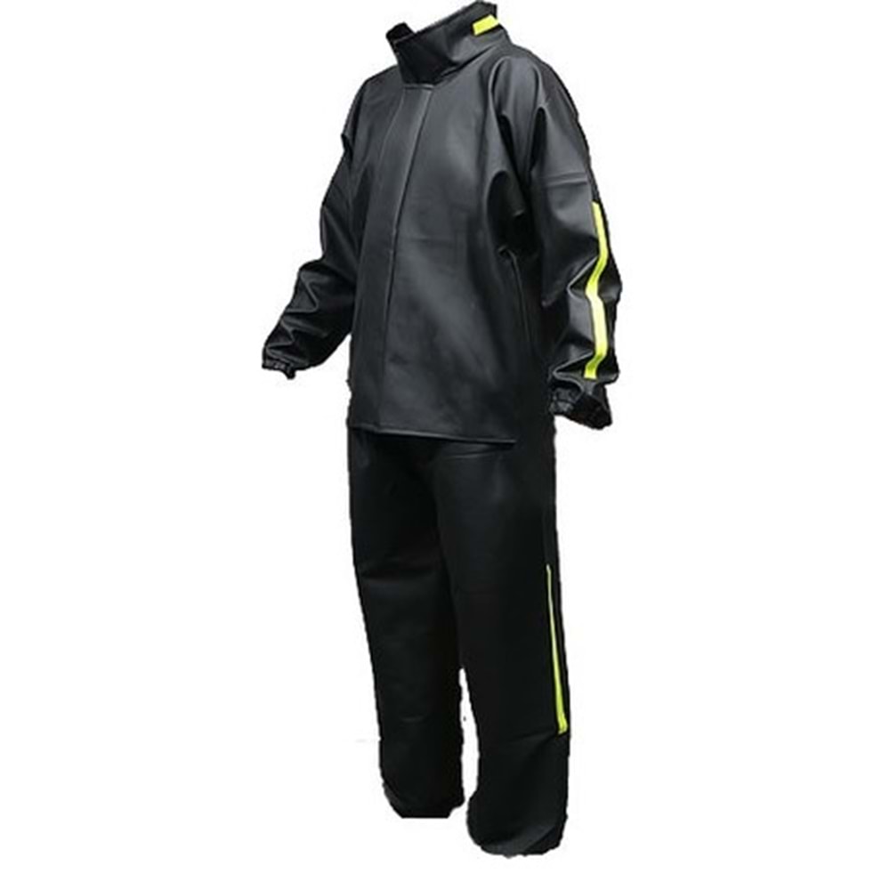 YAĞMURLUK TAKIMI ALT ÜST - SİYAH