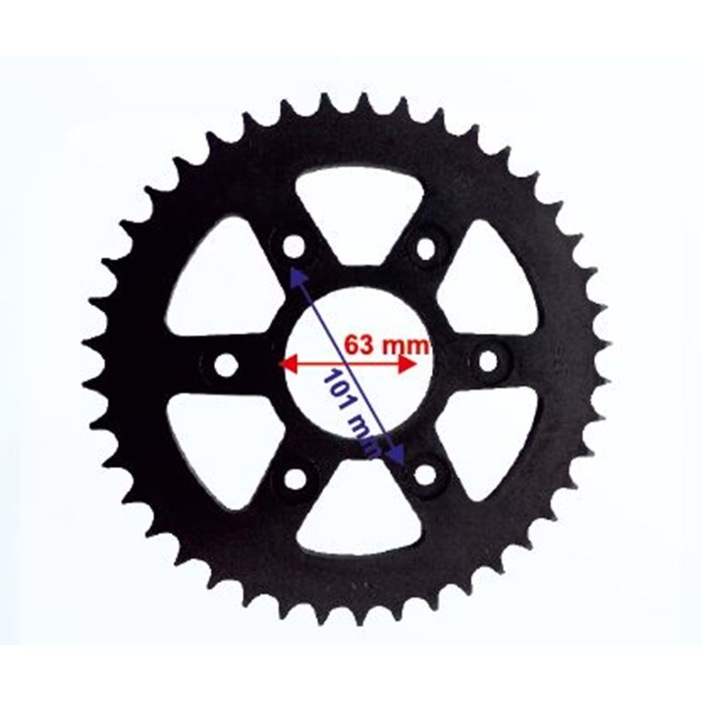 BAJAJ DOMİNAR 400 ARKA DİŞLİ 520-42T İÇ 63 mm 6 DELİKLİ KTM DUKE 390