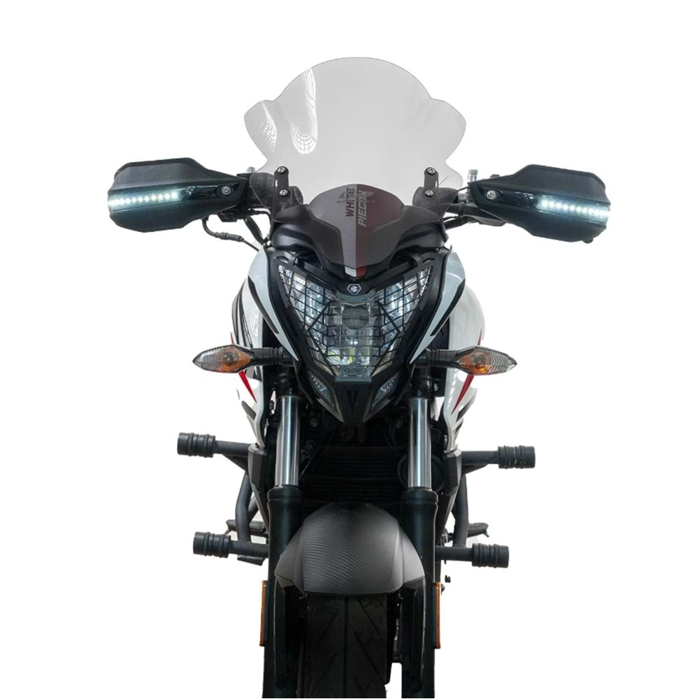 GP Kompozit Bajaj Dominar 250 / 400 2017-2024 Uyumlu Led Sinyalli Elcik Koruma Siyah