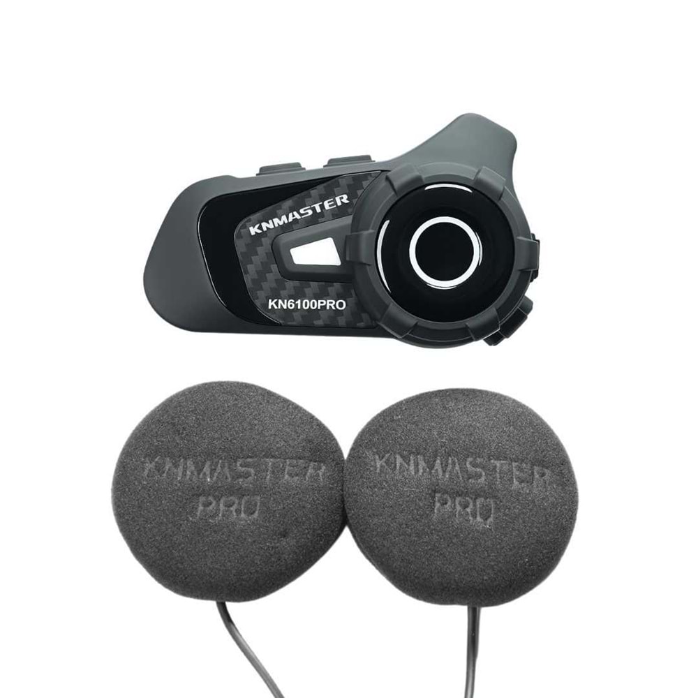 KNMASTER KN6100PRO INTERCOM KASK KULAKLIK SETİ SİYAH İNTERKOM