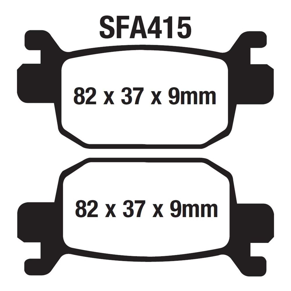 HONDA FORZA 250 (18-23) NSS 300 FORZA ARKA FREN DİSK BALATASI SFA415 ASK