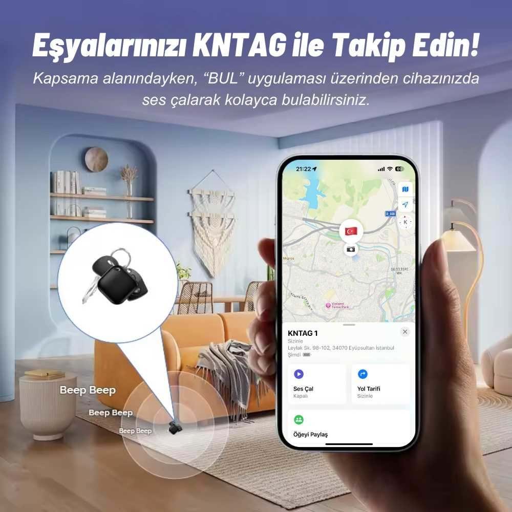 KNMASTER KNTAG 1 – Akıllı Takip Cihazı