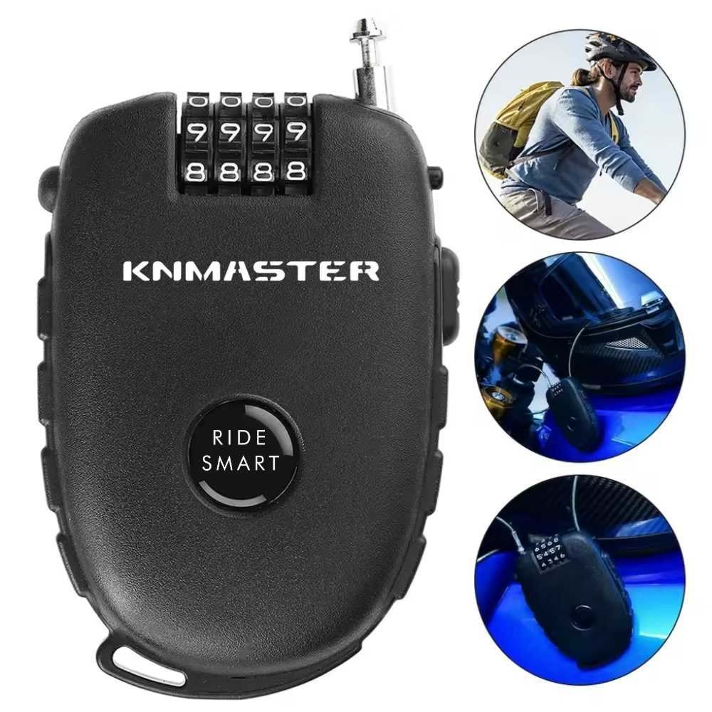 KNMASTER HL300 MOTOSİKLET KASK KİLİDİ ESNEK KABLO