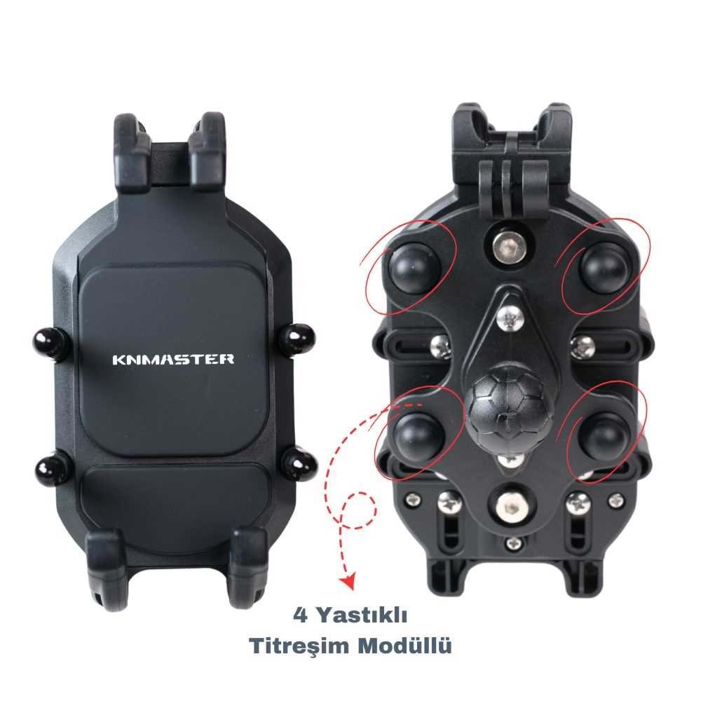 KNMASTER TT-860 TELEFON TUTUCU TİTREŞİM ENGELLEYİCİ TÜM MOTOSİKLETLER