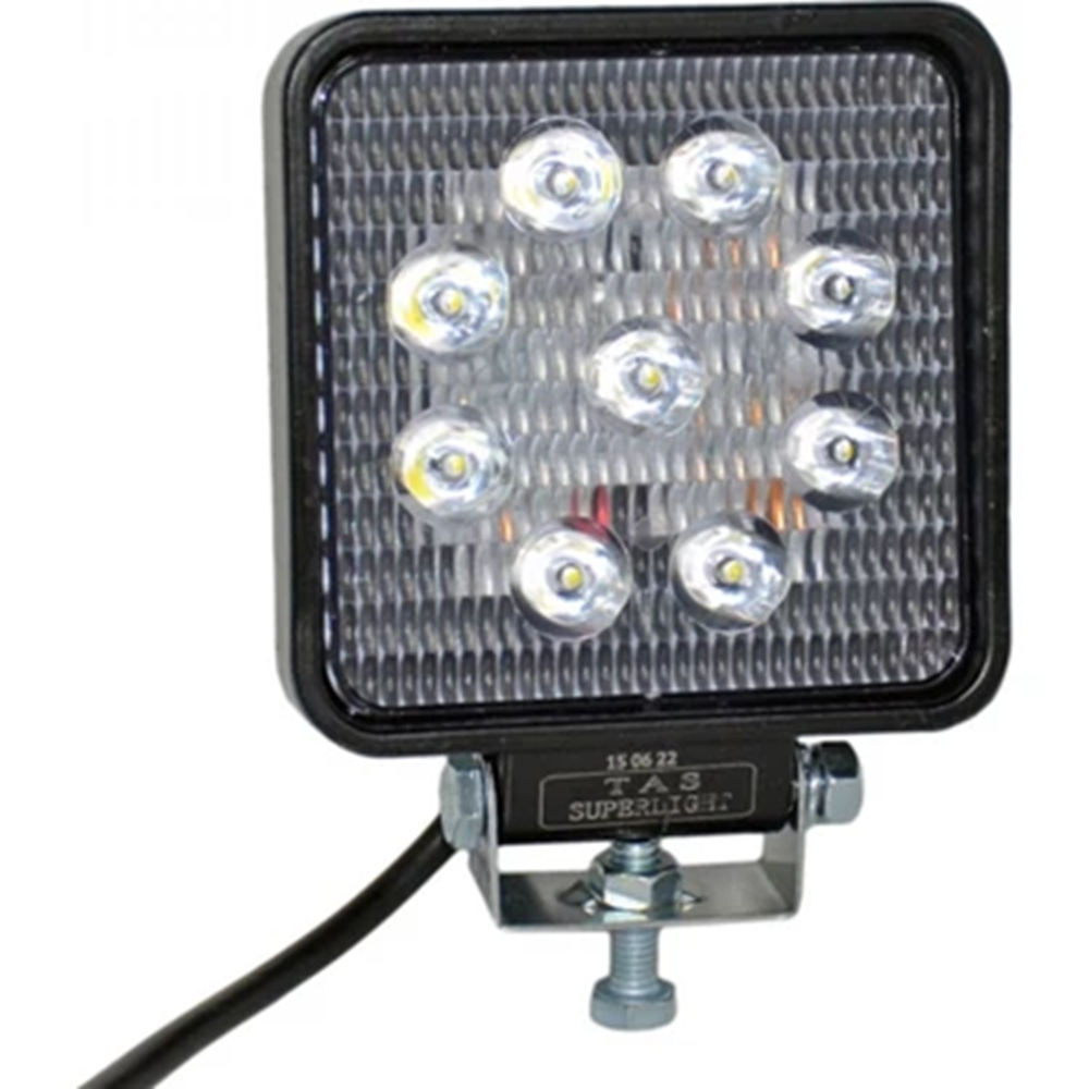 TAS L1003 12-80V KARE TIP ÇALISMA LAMBASI 9 LED 27W 35MM