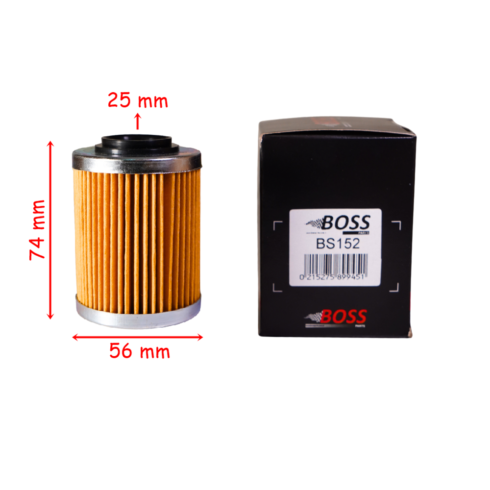 CF ATV UTV CF 400-500-800-1000 YAĞ FİLTRESİ BOSS BS152 (HF152) 56-74-25 mm