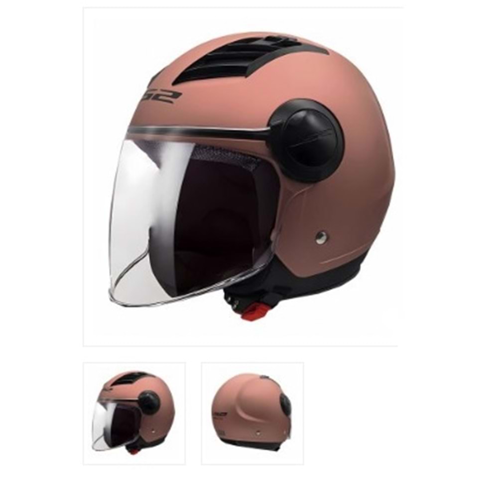LS2 AIRFLOW ROSE GOLD KASK - SARI