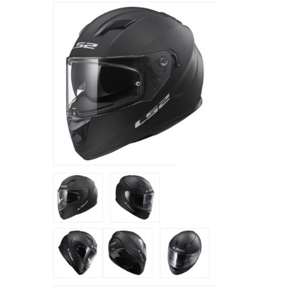 LS2 STREAM EVO MAT SİYAH KASK - SİYAH