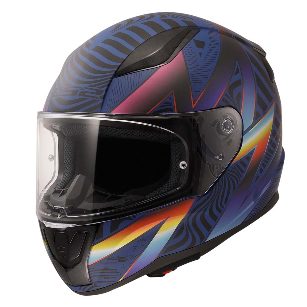 LS2 RAPID 2 OPTIK MAT MAVİ-MOR KASK - MOR - S
