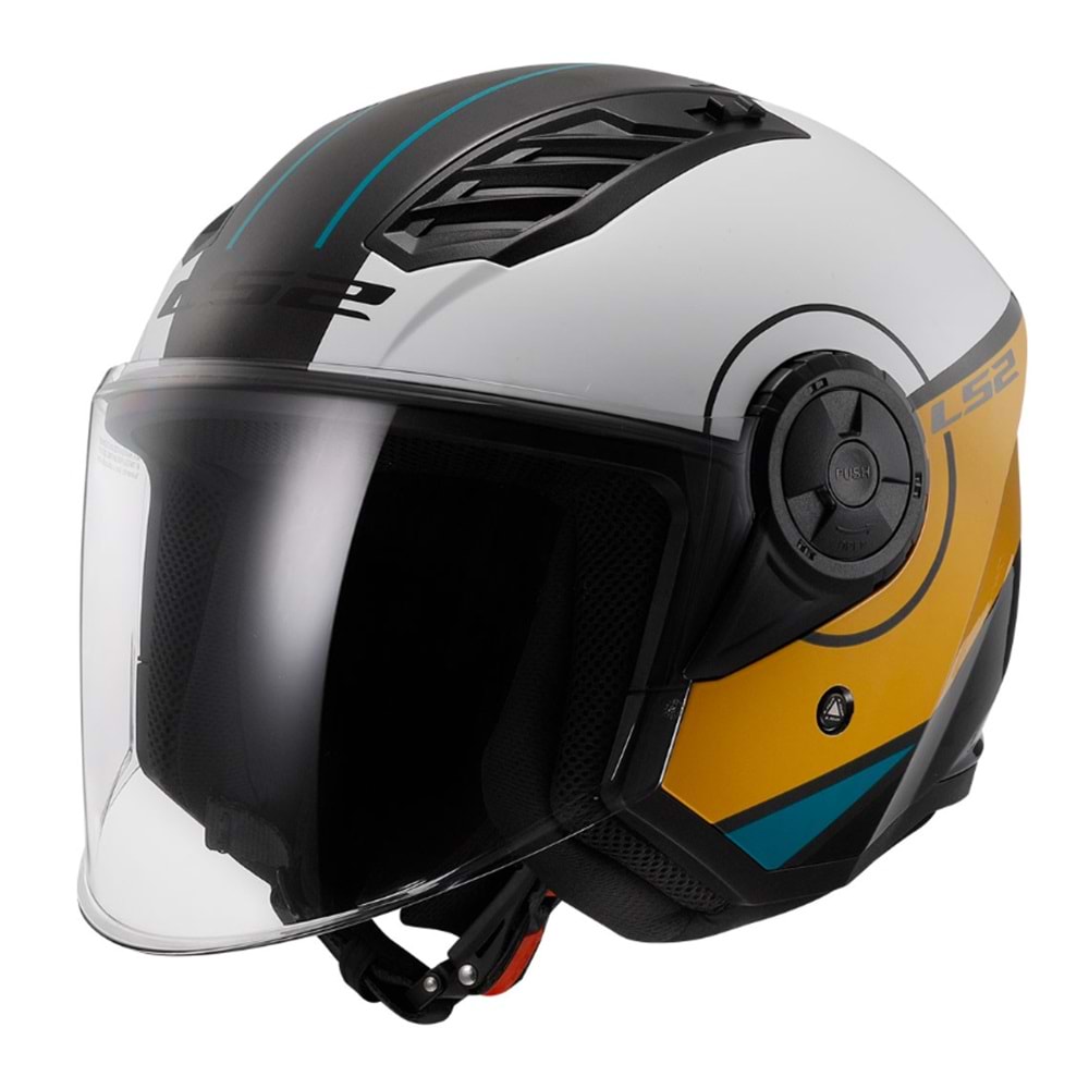 LS2 AIRFLOW 2 COVER MAT SİYAH-BEYAZ - KAHVERENGİ - L