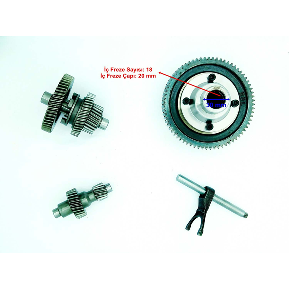 KASALI ELEKTRİKLİ DİFRANSİYEL DİŞLİ SETİ 18MM