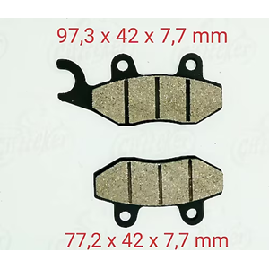 RKS VRS125 DES UYUMLU ÖN FREN DİSK BALATA