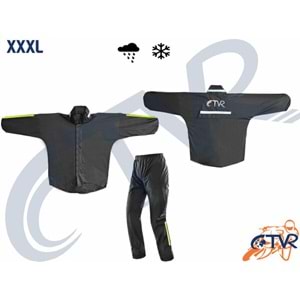 YAĞMURLUK TAKIMI ALT ÜST TAKIM - SİYAH - XXL