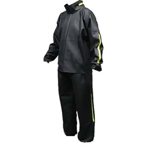 YAĞMURLUK TAKIMI ALT ÜST - SİYAH