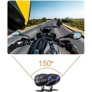 KNMASTER MOTOCAM 1000 ÇİFT KAMERALI FULL HD