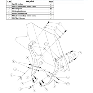 C FORCE 450 ATV 2022-2023 MODEL PLEXİ SİPERLİK CAMI