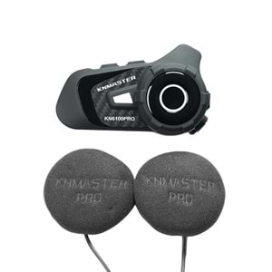 KNMASTER KN6100PRO INTERCOM KASK KULAKLIK SETİ SİYAH İNTERKOM