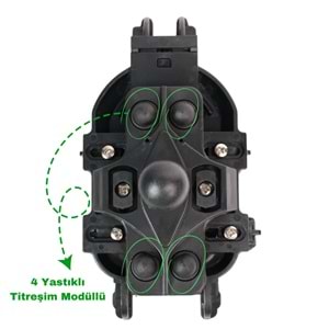 KNMASTER FP400 Titreşim Engelleyicili Tüm Motosikletlere Uyumlu Telefon Tutucu