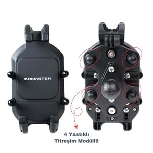 KNMASTER TT-860 TELEFON TUTUCU TİTREŞİM ENGELLEYİCİ TÜM MOTOSİKLETLER