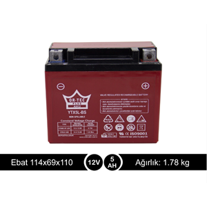 ORTEC 12V 5AH AKÜ YTX5-L BS SFC POPCORN HUSSAR
