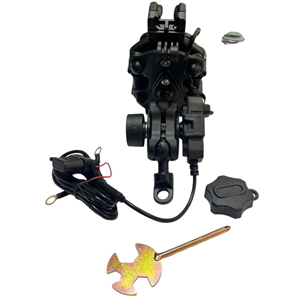 ŞARJLI AYNA BAĞLANTILI TELEFON TUTUCU (TİTREŞİM MODÜLLÜ)NERO