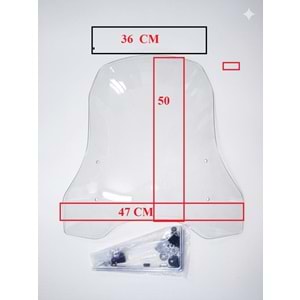 ÜNİVERSAL ŞEFFAF SİPERLİK CAMI