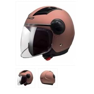 LS2 AIRFLOW ROSE GOLD KASK - SARI