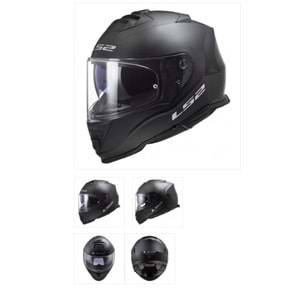 LS2 STORM 2 MAT SİYAH KASK - SİYAH