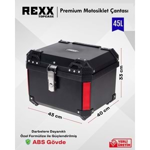 KARE KÖŞELİ 45LİTRE ARKA ÇANTA SİYAH