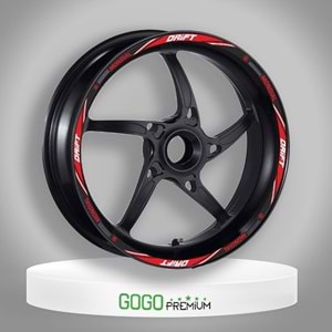 MONDİAL DRİFT L UYUMLU KIRMIZI JANT ŞERİDİ KIRMIZI KDL