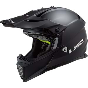 LS2 FAST EVO MAT SİYAH CROSS KASK - SİYAH