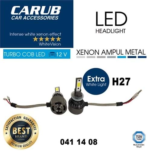 CARUB XENON LED TURBO C.O.B H27 (LED ZENON)