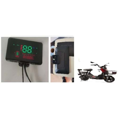 MOTOLUX GOGO KİLOMETRE SAATİ 48-72V DİJİTAL TABLET