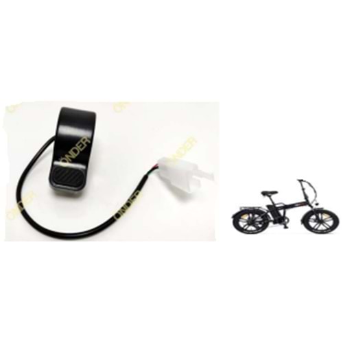 PEDAL DESTEKLİ ELEKTRİKLİ BİSİKLET GAZ KOLU PARMAK BASMALI SOKET FİŞLİ