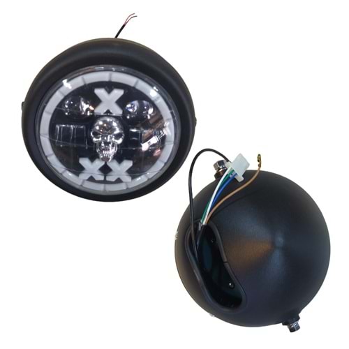 LEDLİ MODİFİYE YUVARLAK ÖN FAR KÜÇÜK MODEL