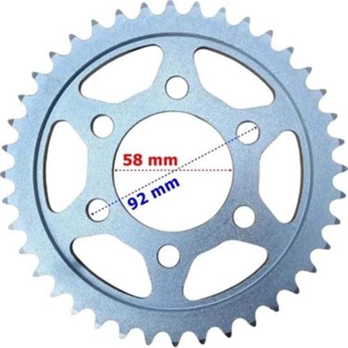 RKS SRK 125R UYUMLU ARKA DİŞLİ 43T
