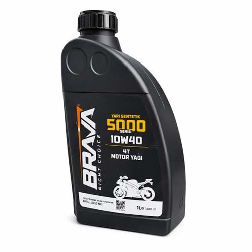 BRAVA 10W40 MOTOR YAĞI 5000 SERİSİ YARI SENTETİK