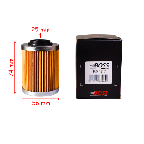 CF ATV UTV CF 400-500-800-1000 YAĞ FİLTRESİ BOSS BS152 (HF152) 56-74-25 mm