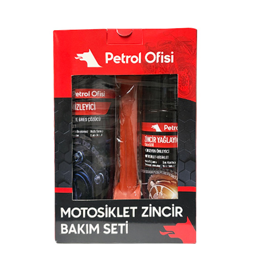 PETROL OFİSİ ZİNCİR BAKIM SETİ (Özel Kutu Temizleme Fırçalı Set)