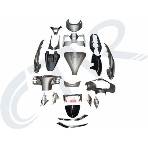 TVS JUPITER 125 CC UYUMLU KAPORTA SETİ GRİ