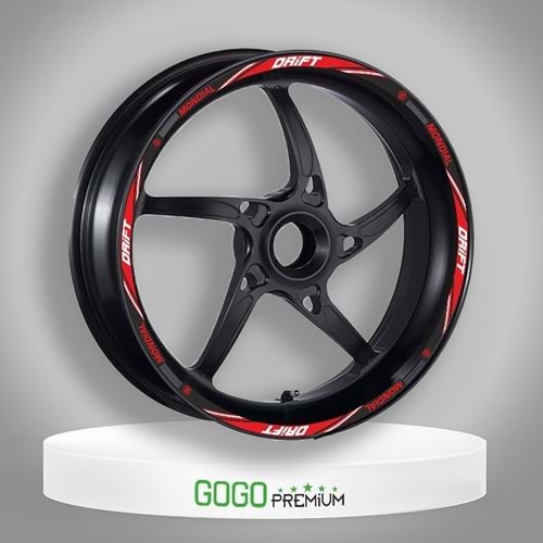 MONDİAL DRİFT L UYUMLU KIRMIZI JANT ŞERİDİ KIRMIZI KDL