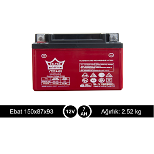 ORTEC 12V 7AH SCOOTER AKÜ YTX7