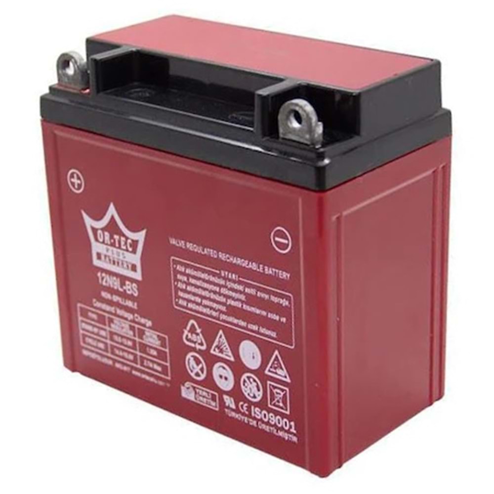 ORTEC 12V 9AH DİK AKÜ 12N9L-BS