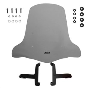 GP Kompozit Scooter Universal 2020 Uyumlu Elcikli Ön Cam Füme