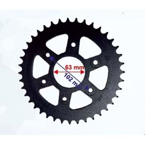 BAJAJ DOMİNAR 400 ARKA DİŞLİ 520-40T İÇ 63 mm 6 DELİKLİ KTM DUKE 390