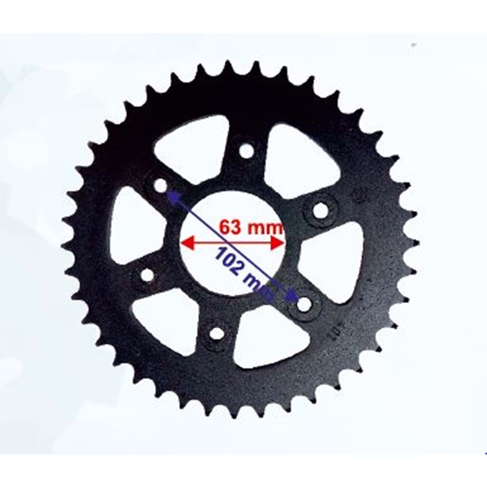 BAJAJ DOMİNAR 400 ARKA DİŞLİ 520-40T İÇ 63 mm 6 DELİKLİ KTM DUKE 390