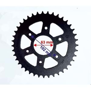 BAJAJ DOMİNAR 400 ARKA DİŞLİ 520-40T İÇ 63 mm 6 DELİKLİ KTM DUKE 390