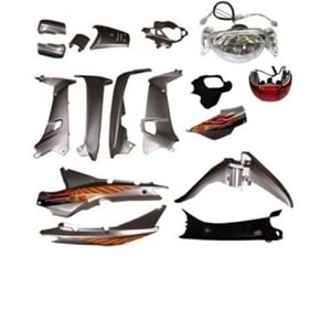 RMZ CALİPSO 100 CUP ÇELİK GRİ YAN SANAYİ FAR STOP DAHİL SET