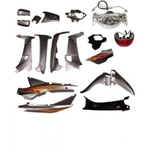 RMZ CALİPSO 100 CUP ÇELİK GRİ YAN SANAYİ FAR STOP DAHİL SET