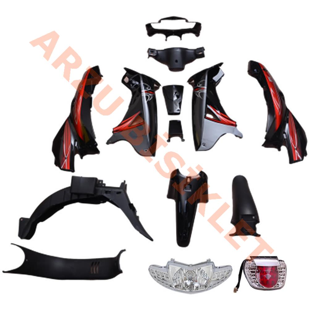 MONDİAL 100SFC SNAPPY KAPORTA SETİ SİYAH FAR STOP DAHİL